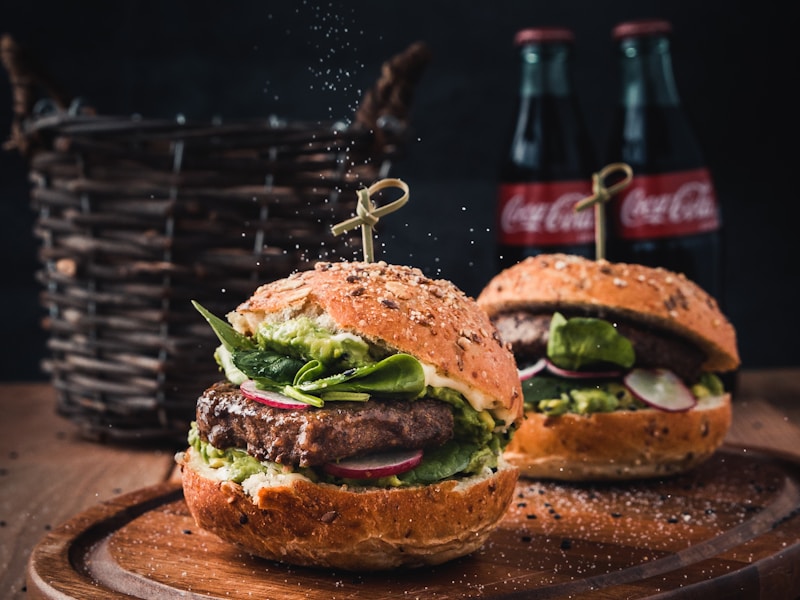 Bacon Smash burger with crispy bacon and melted cheese